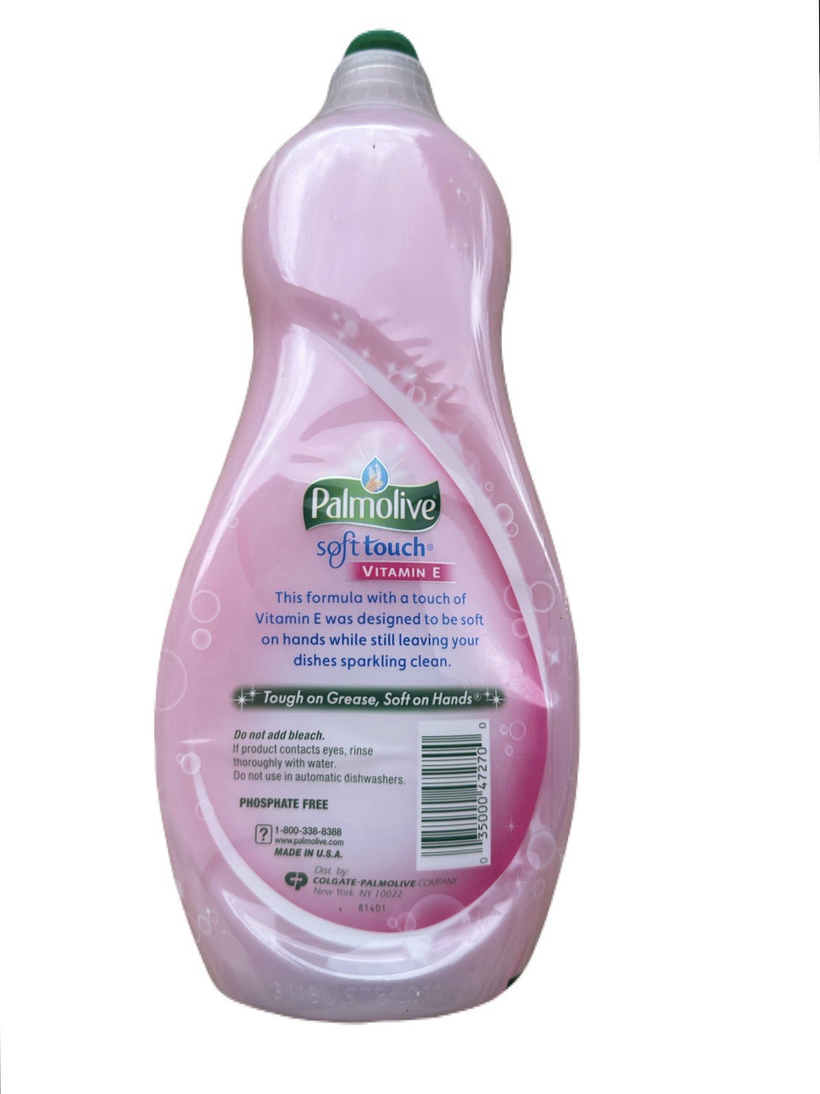 Palmolive Soft Touch Vitamin E Ultra Concentrated Pink Dish Liquid Soap 25Oz NEW