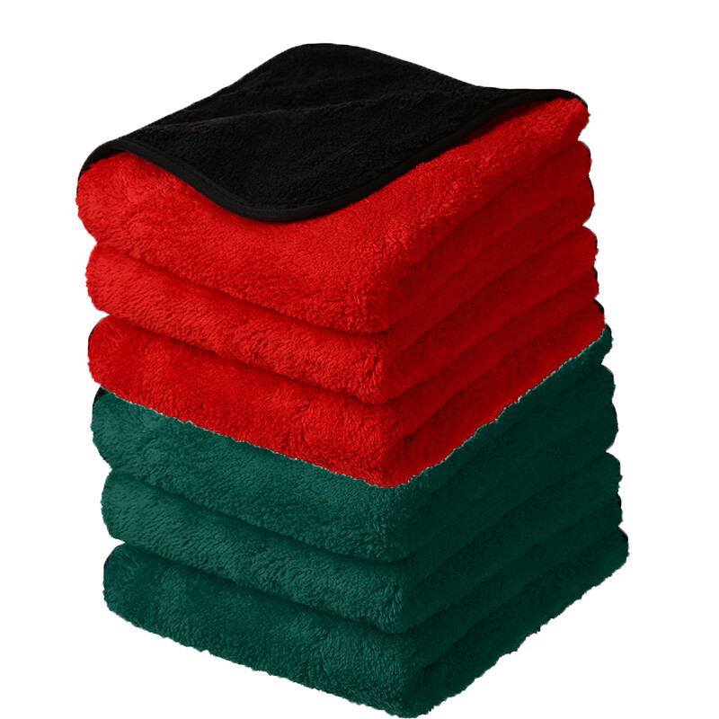 1200GSM Ultra Plush Microfiber Cleaning Towels Professional Wash Drying 120 Pcs