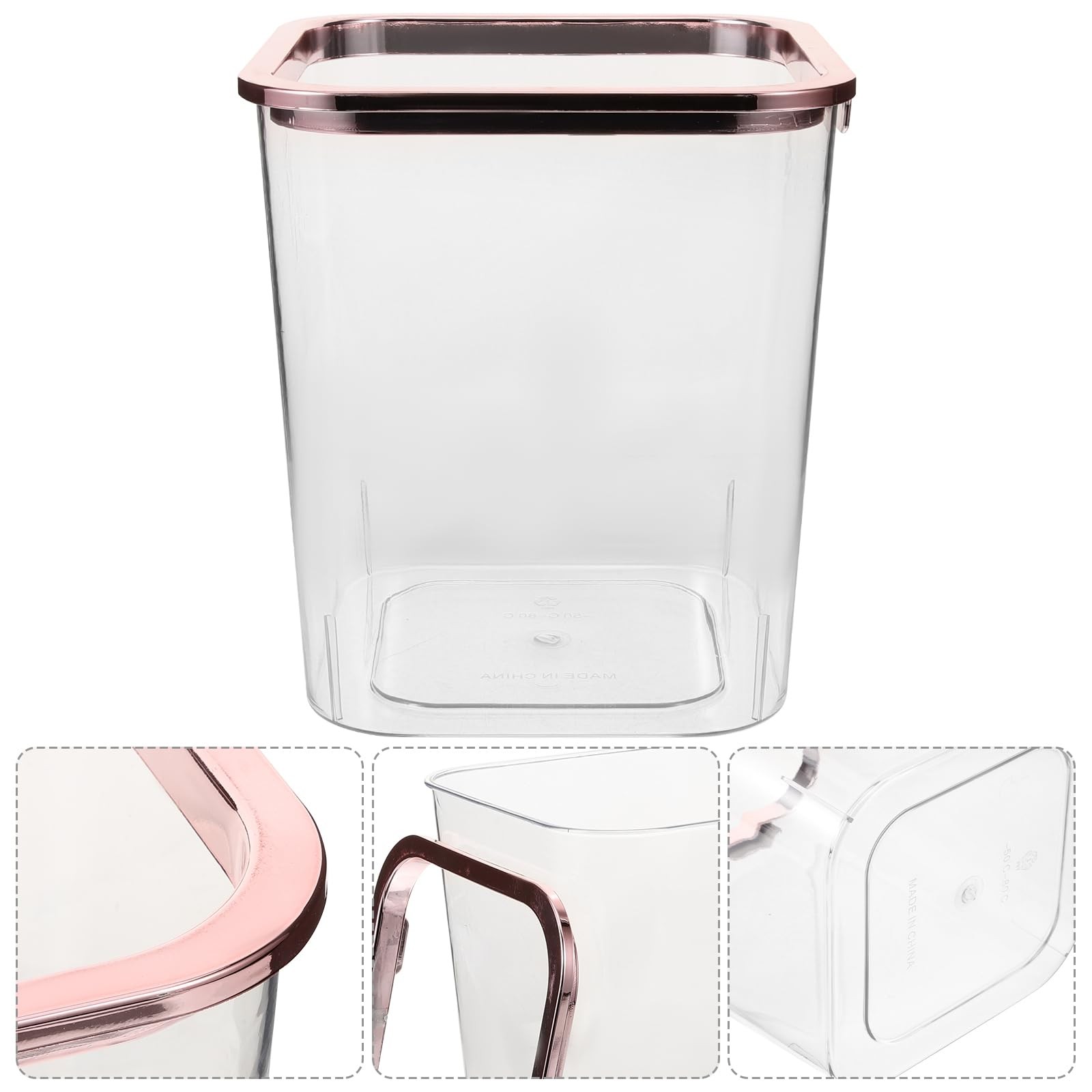 iplusmile Clear Wastebasket 7.87 X 7.08 X in 20x18CM, Transparent