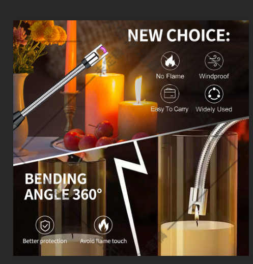 Bend-It Premium Rechargeable Electric Arc Candle Lighter – Aluminum Body