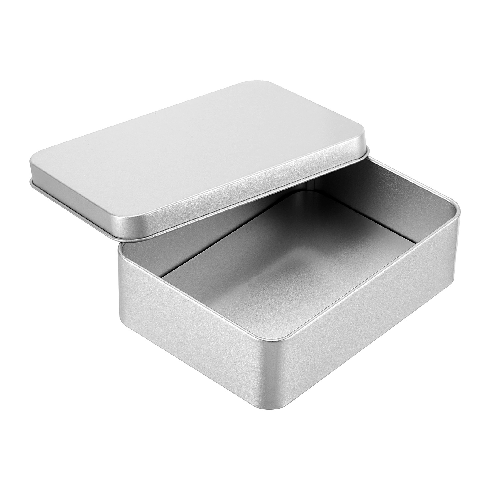5.1 x 3.7 x 1.4 Inch Rectangular Storage Tins Box with Lid