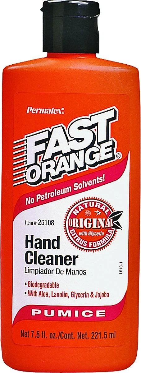 Permatex 25108 Fast Orange Pumice Lotion Hand Cleaner – 7.5 Oz.