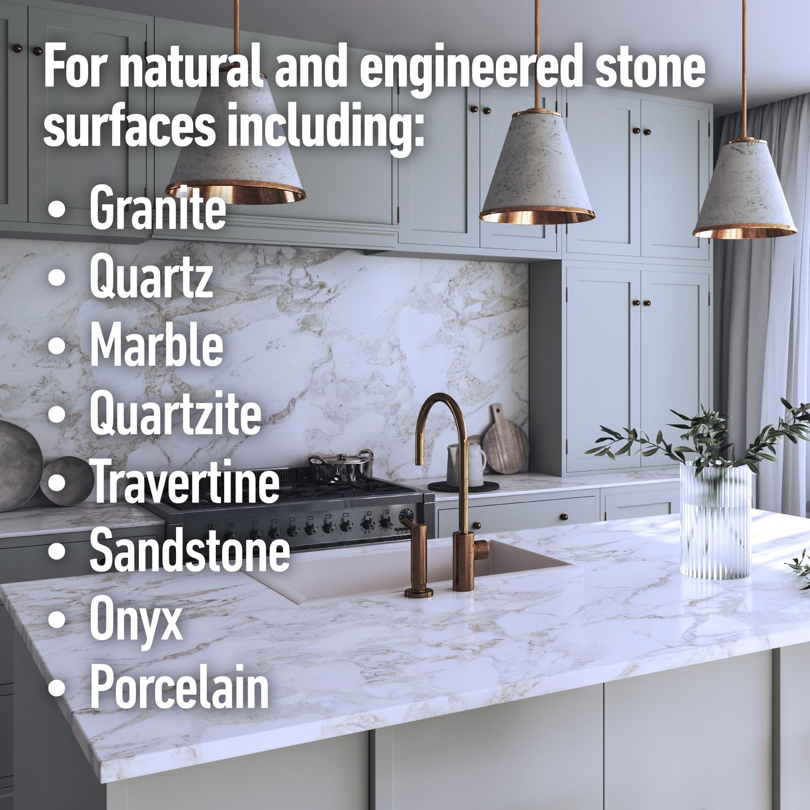 Clean Shine & Protect Spray for Granite, Stone, Quartz, Shine & Protect, 24 oz