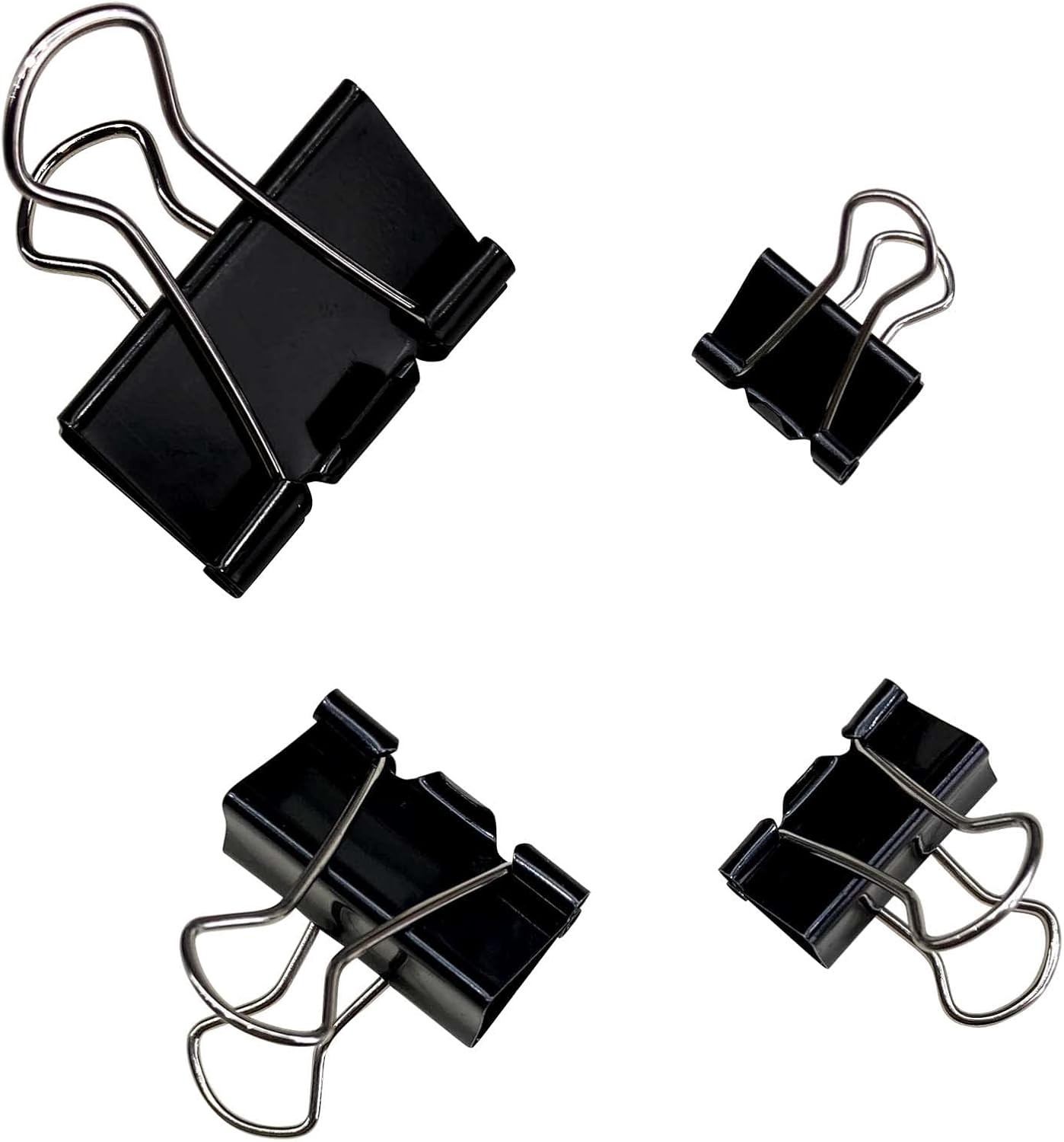 120Pcs Assorted Sizes Binder 1.25 inches, 1 inch, 0.75 0.6 inches