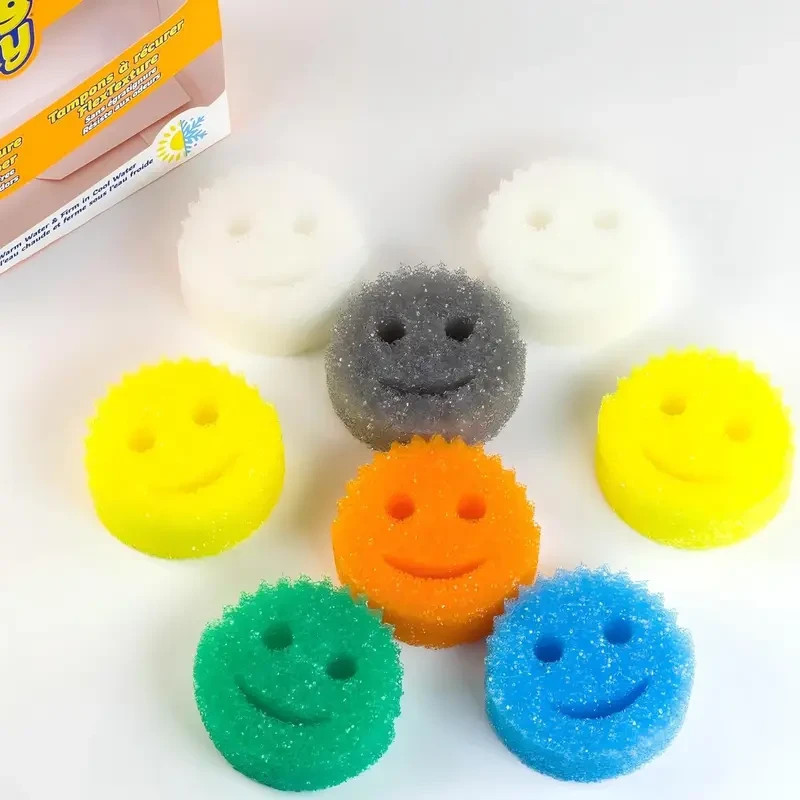 8-Pack Scrub Daddy Sponges Kitchen Sponges – Scratch-Free for Dishes & Multipurp