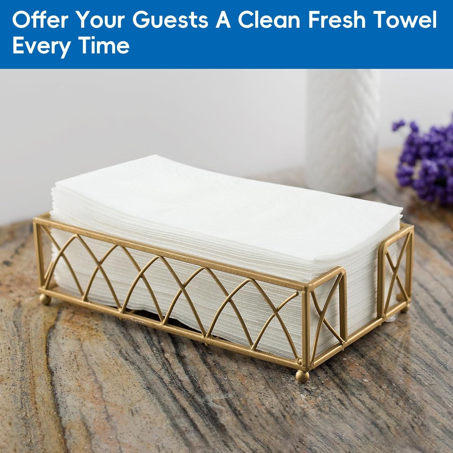 JEBBLAS Disposable Guest Towels, 7.8” X 15.7”inches, 200 Count