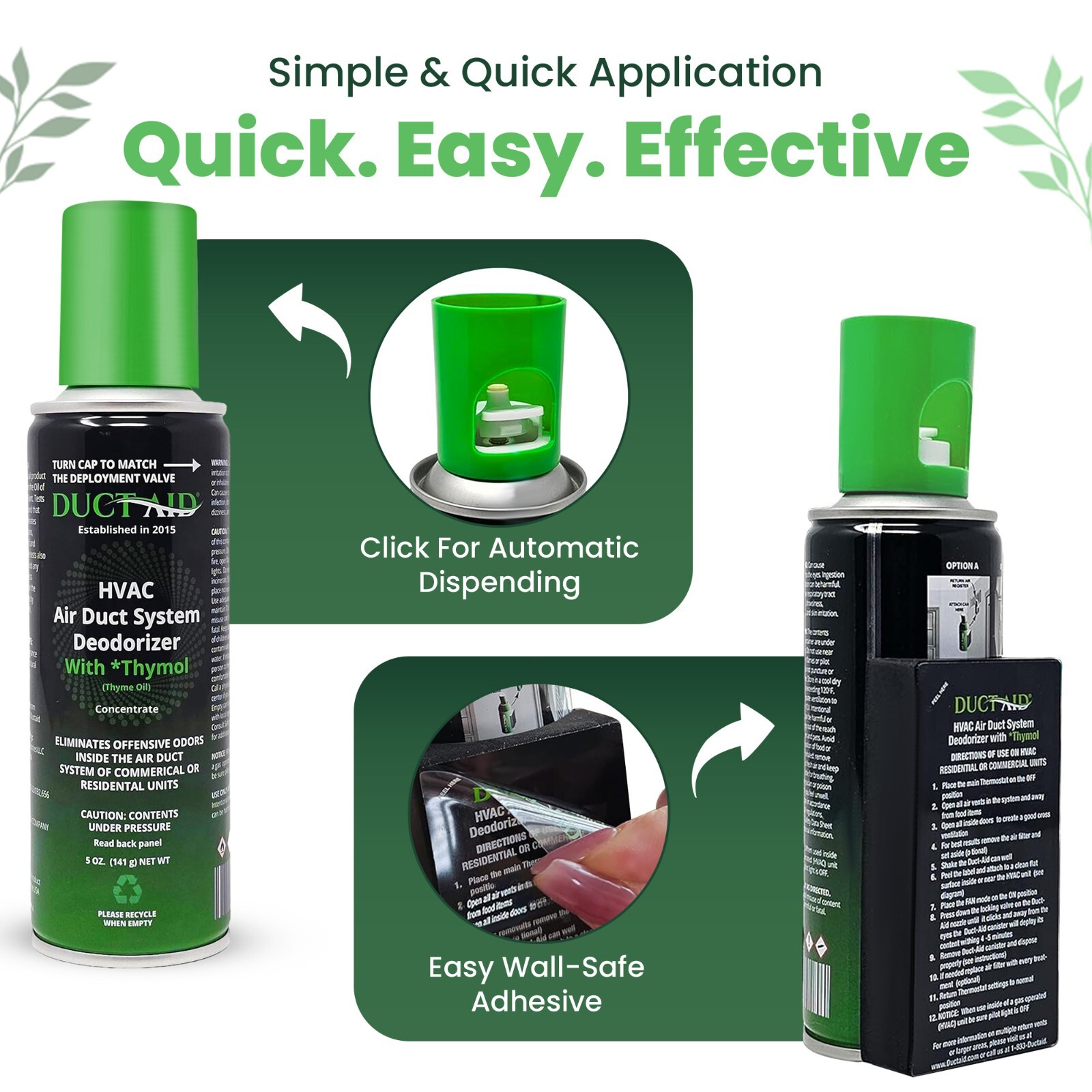 Air Freshener for HVAC System Commercial Residential & Car Deodorizer Pack of 1