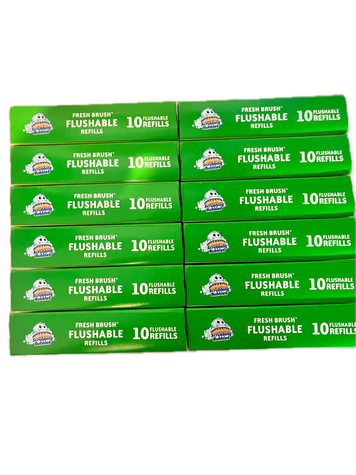 Scrubbing Bubbles Fresh Brush Flushable Refill Pads 120ct Toilet Cleaner Heads