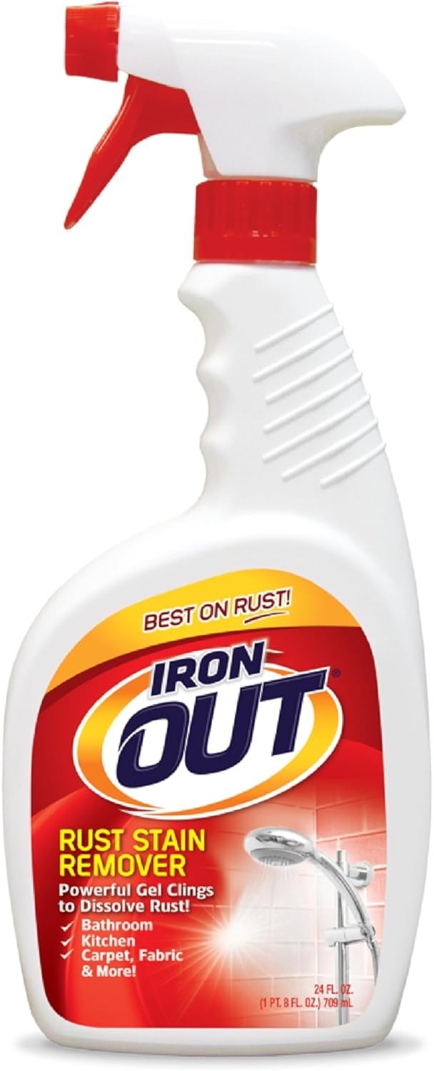 Easy-to-Use Rust Stain Remover Gel – 24 oz Spray for Indoor and Outdoor Cleaning