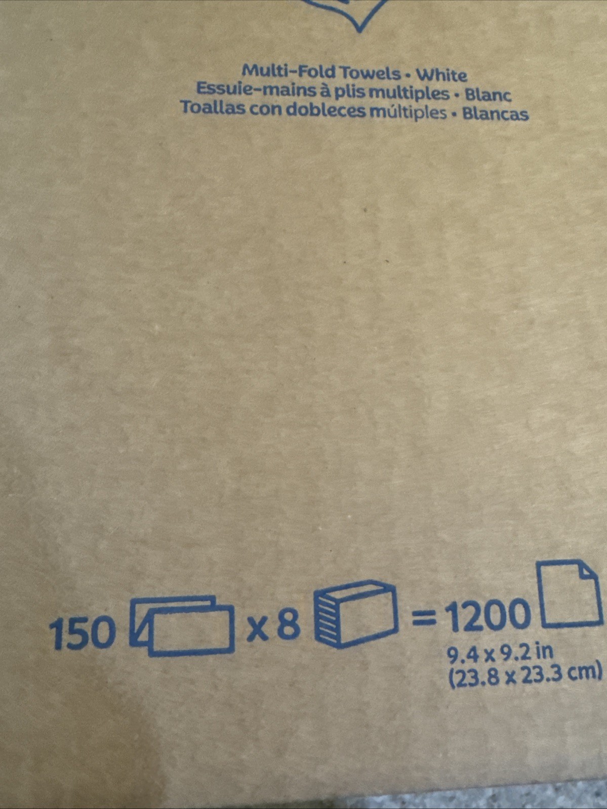 Kleenex Multifold Paper Towels 150 Count 8 Packs Soft Absorbent 1 Ply 9.2×9.4”
