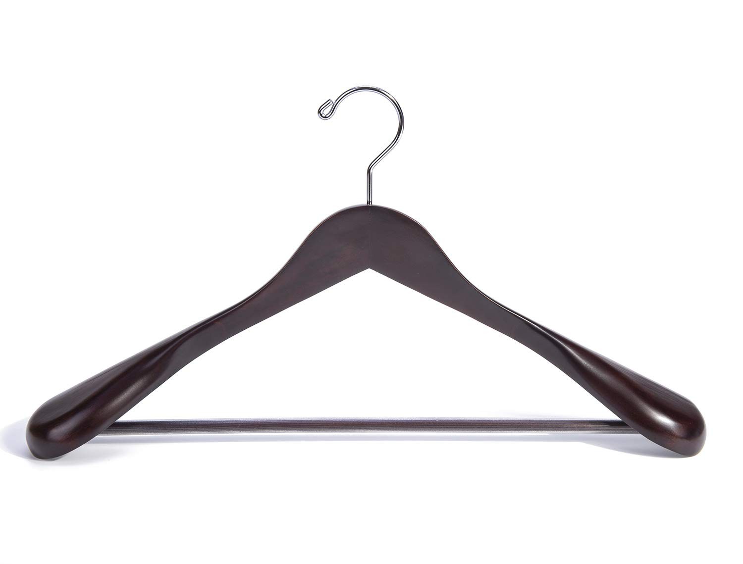 Wooden Coat Suit Hangers Womans Wood Jacket Outerwear Shirt Hangers Anti Slip Ba