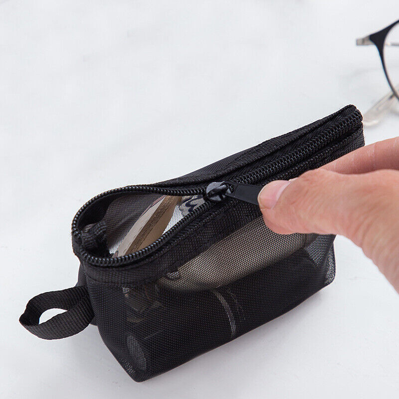Mini Travel Toiletry Storage Cosmetic Bag Beauty Zip Makeup Organizer Pouch US