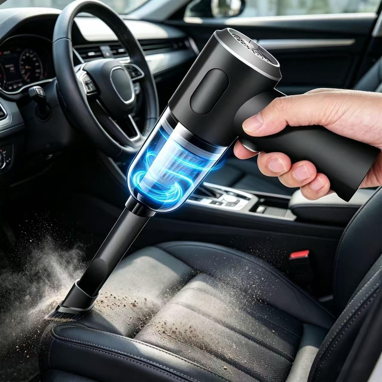 Compressed Air Duster Wireless Handheld Car Vacuum Cleaner, Air Blower 3 in 1…