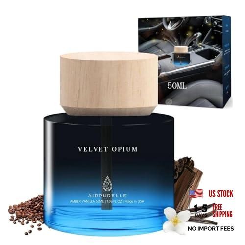 Car Air Freshener 50ML (1.7 FL OZ) Car Air Fresheners Diffuser, Amber Vanilla