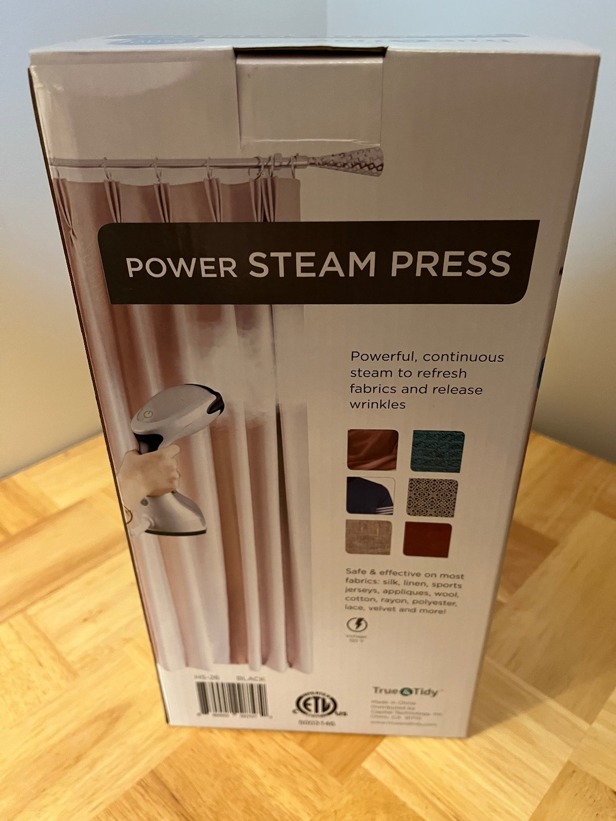 True & Tidy HS-26 Power Steam Press Handheld Garment Steamer~Brand New