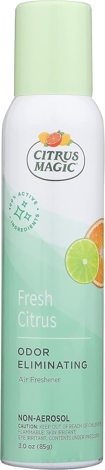 Citrus Magic Freshener Odor Eliminating Air Freshener Spray, 3 Ounce (Pack of 3)