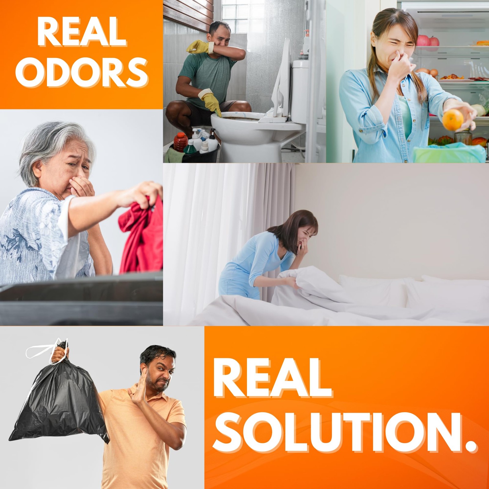 Dpnamron Odor Eliminator, Orange, 1 Pint