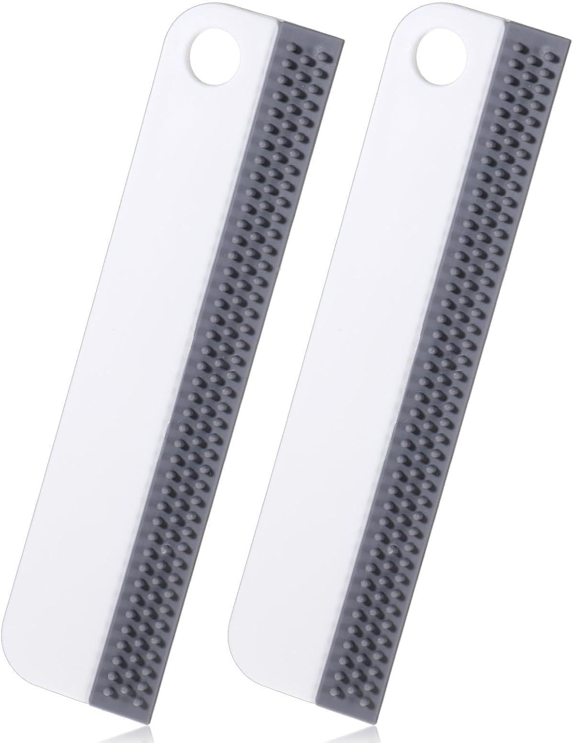 2 PCS All-Purpose Small Rubber Squeegee, Soft Silicone Mini Squeegee for Shower
