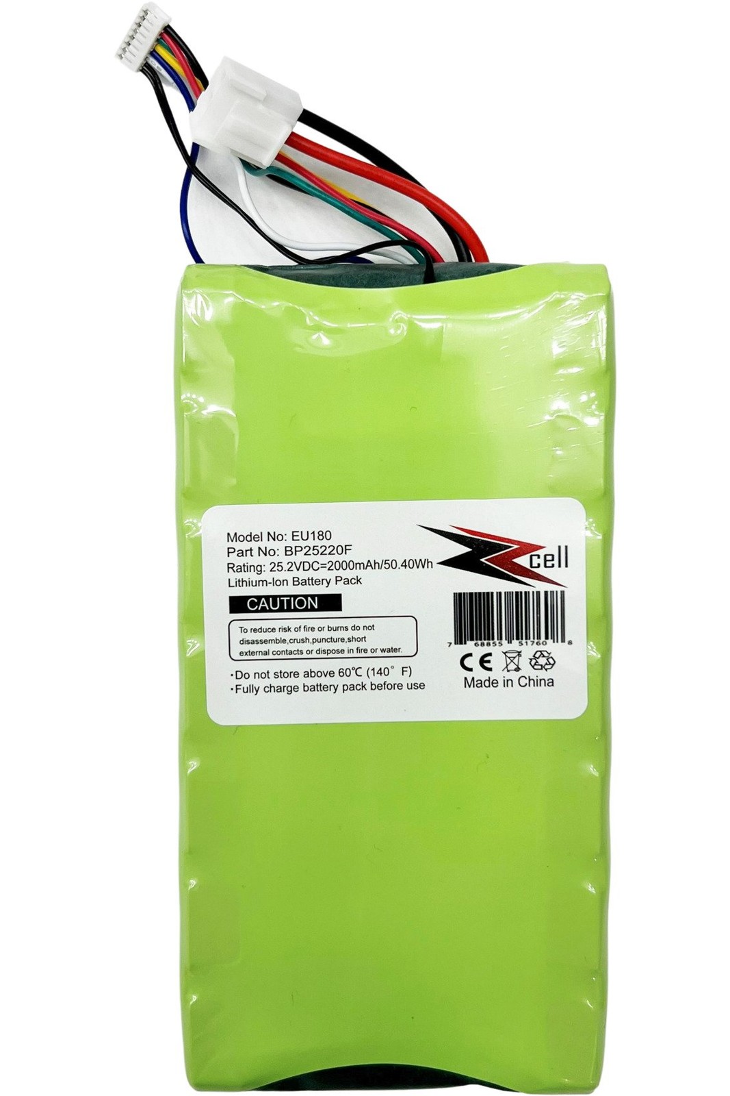 ZZcell Battery For Eureka NEC180 Pro Eureka BP25220F Vacuum 2000mAh