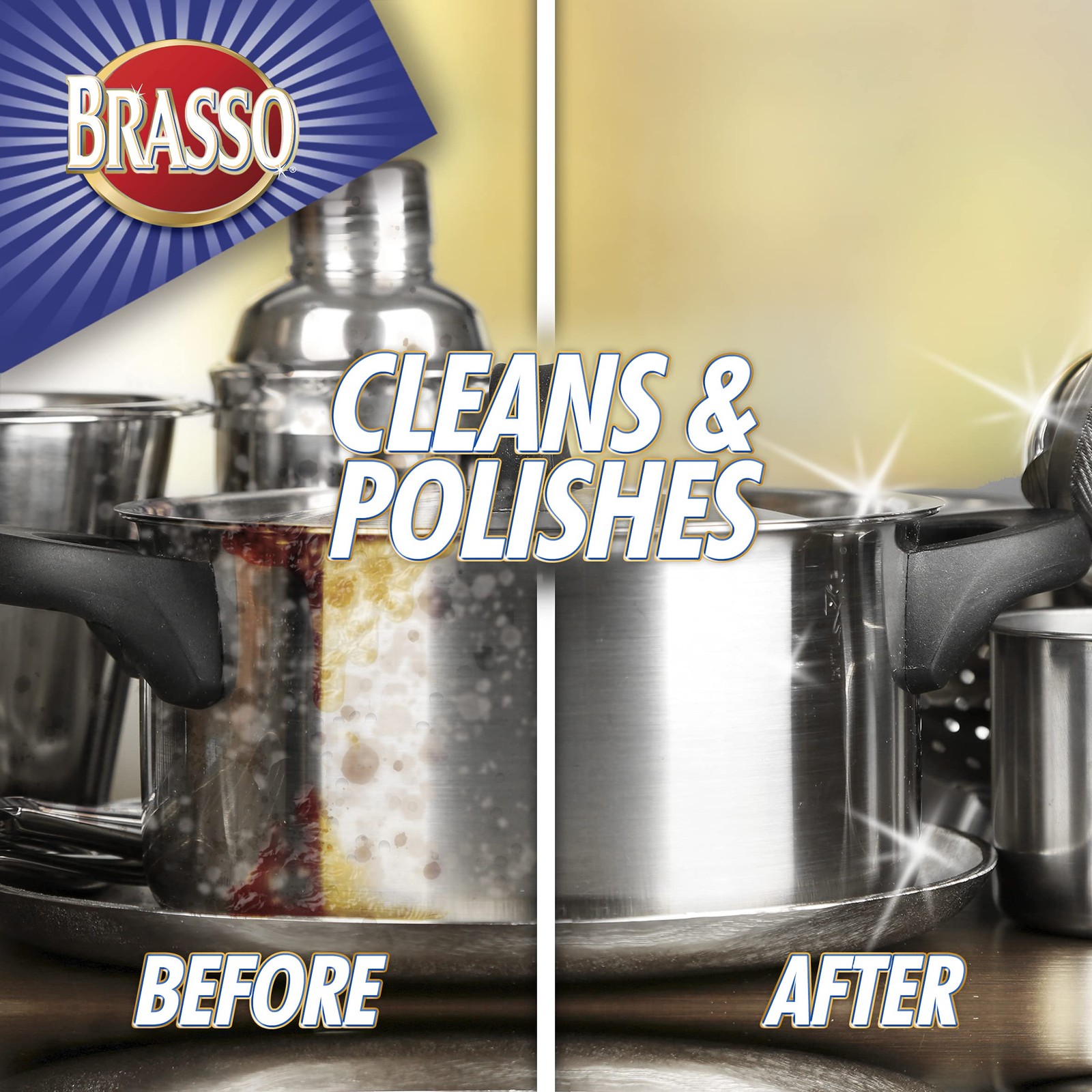 Brasso MultiPurpose Metal Polish, 8 oz