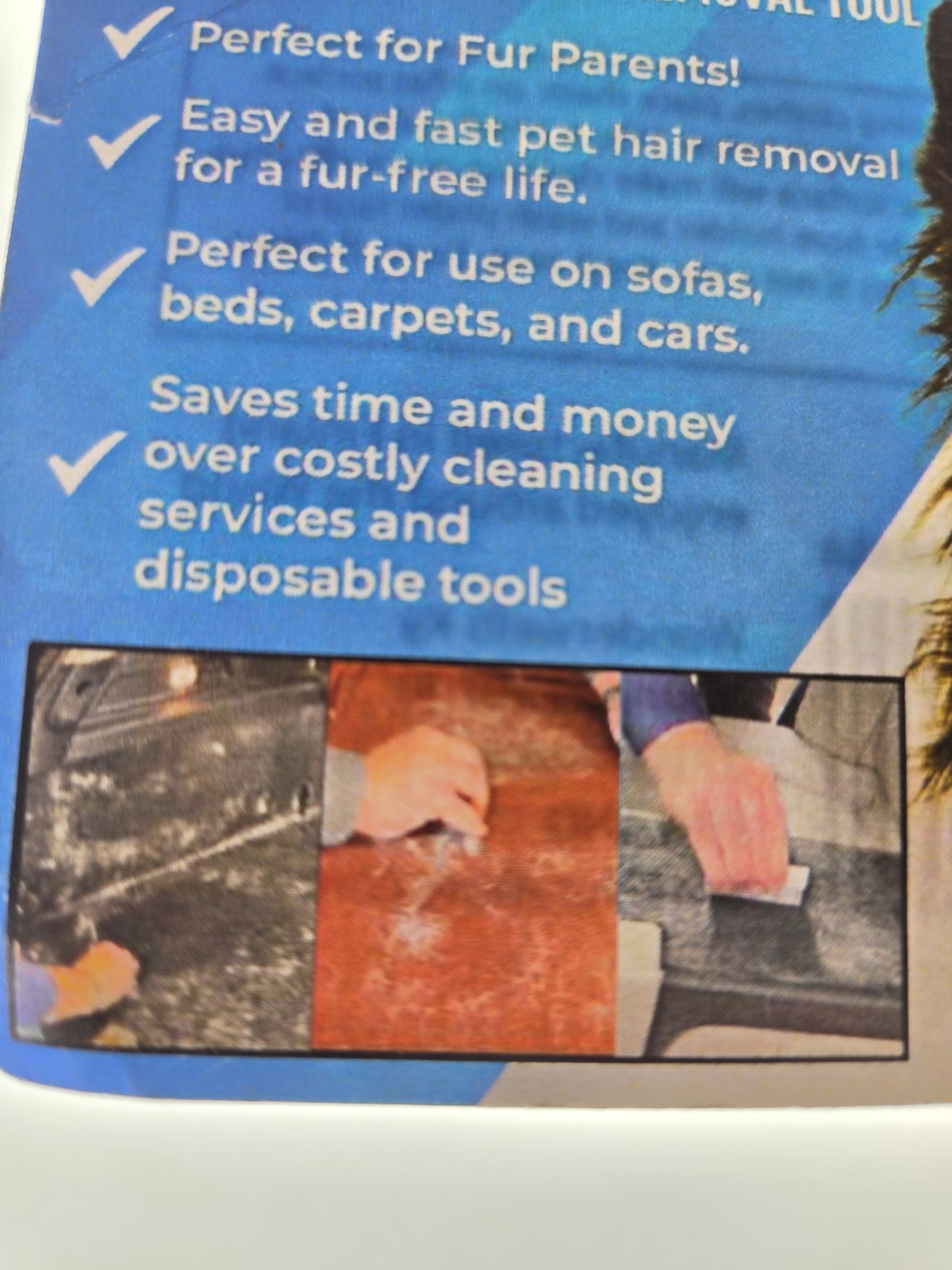FurViking Pet Hair Remover Ultimate Hair Removal Tool Cat Dog Carpet Scraper