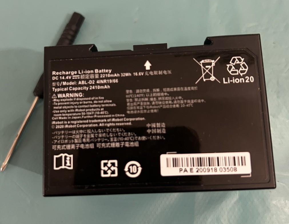 Genuine ABL-D2A Upgraded Battery for iRobot Roomba j5 j6 j7 i1 i3 i4 i5 i7+ i8