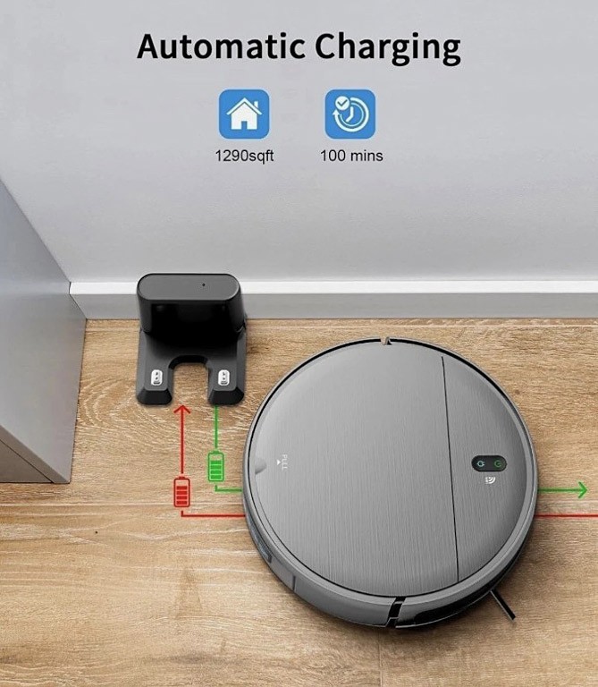 MAMNV Robot Vacuum & Wet Mop WiFi/App, Vacuum Cleaner BR151