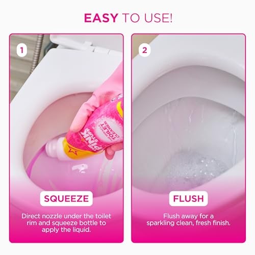 Pink Toilet Cleaner 1 Fl Oz Pack Of 1 Limescale Stain Remover Foam Fresh Scent