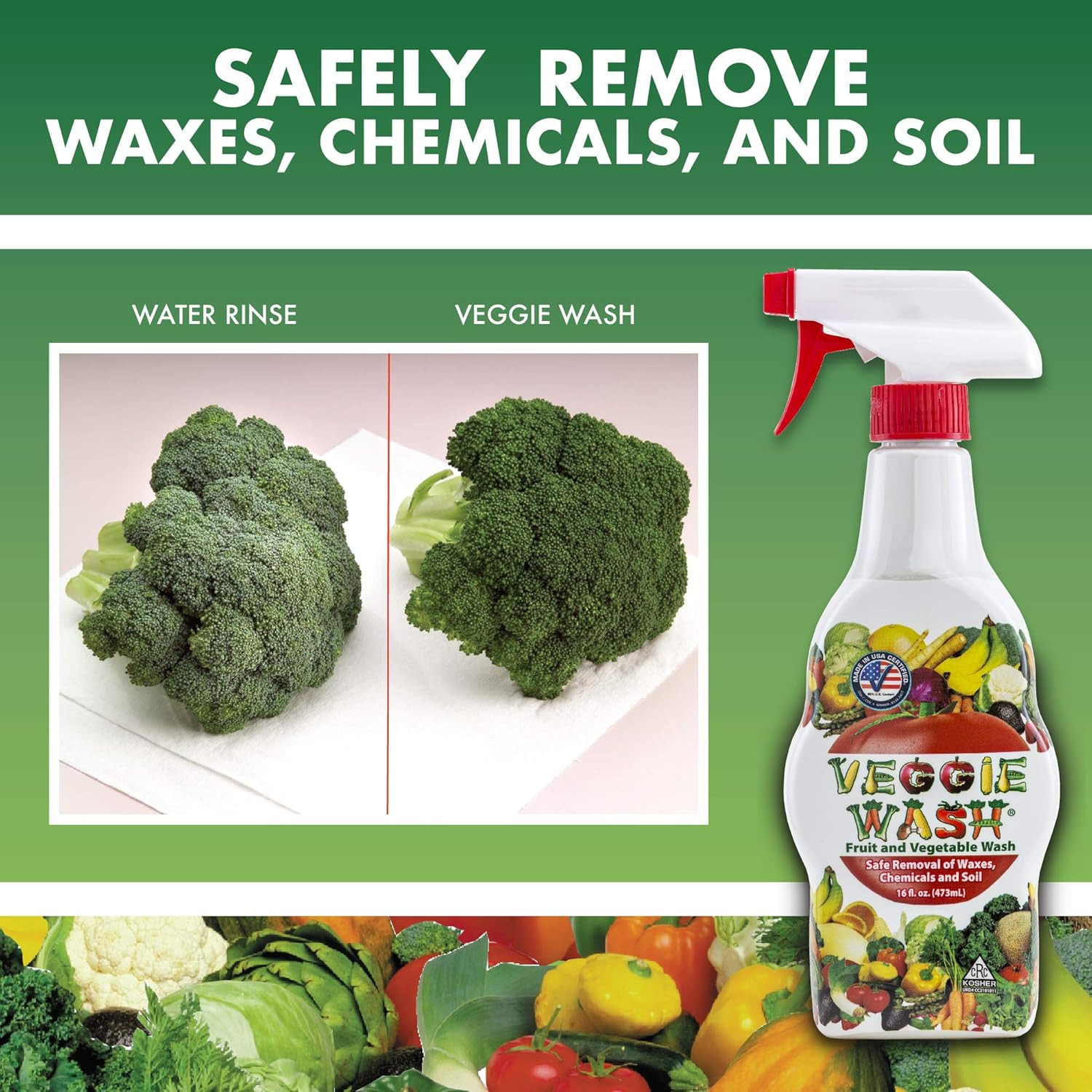 Fruit And Vegetable Ideal For Cleaning Produce 1 Gallon Unscented 128 Fl oz