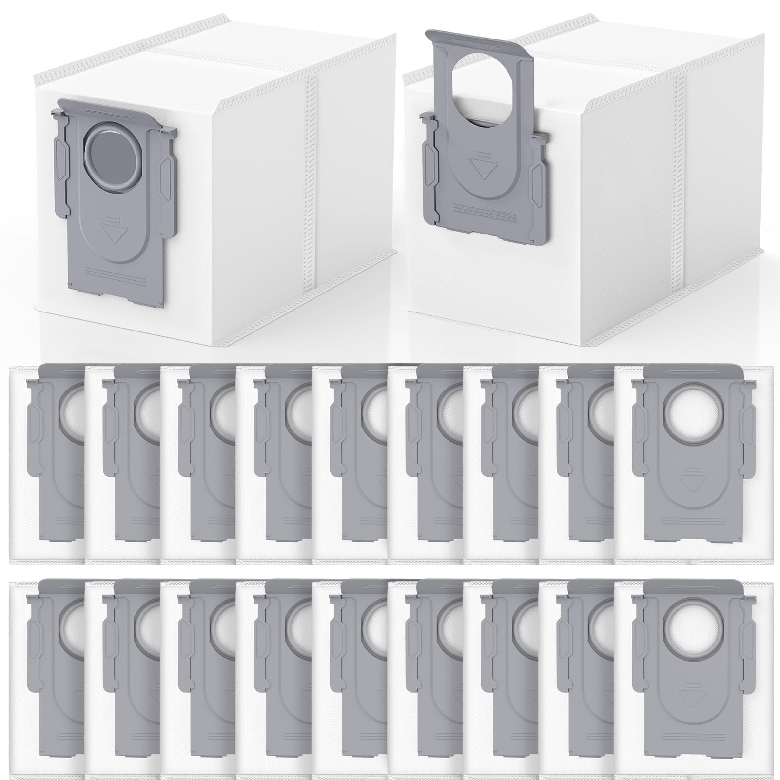 20 Pack QRevo Dust Bags for Roborock Qrevo S Pro QV 35A Qrevo S5V and for Saros