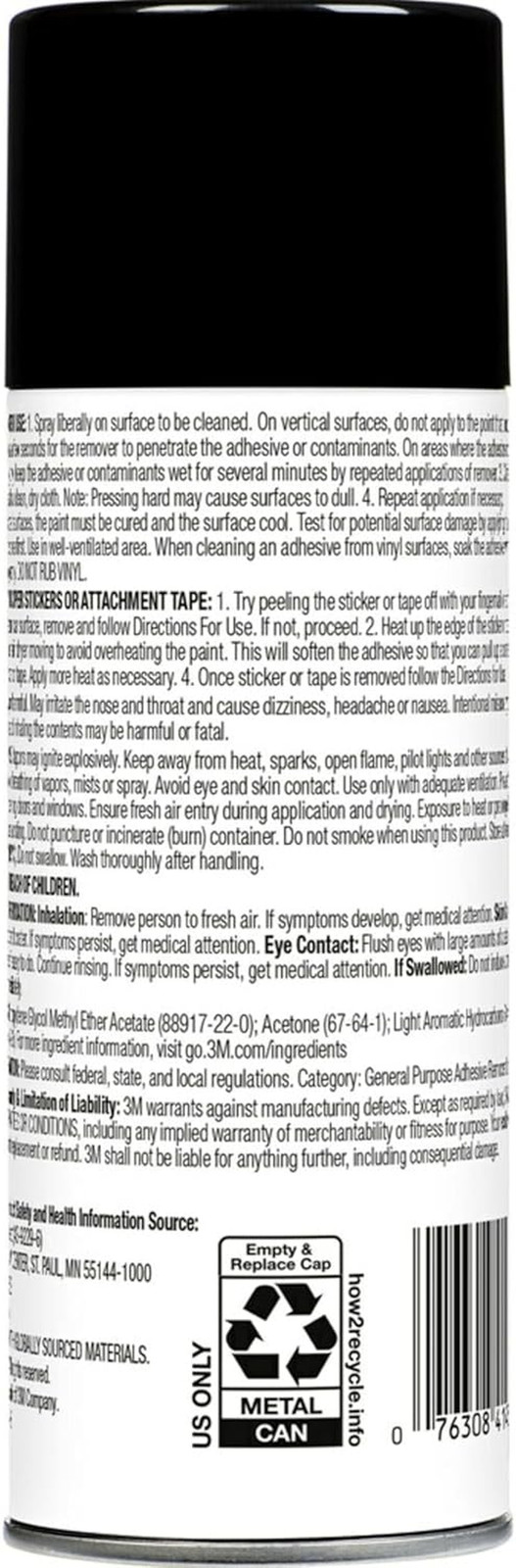 3M Adhesive Remover, 12 Oz., Quickly Remove Adhesive, Attachment Tape, Tar, Wax