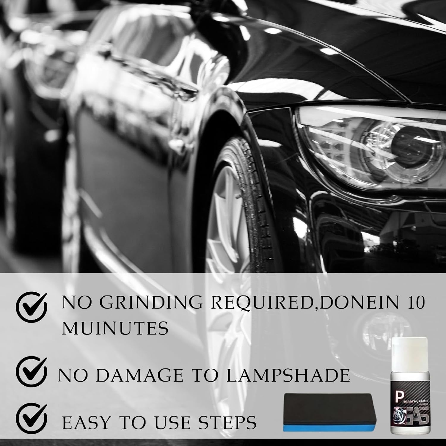 Automotive Headlamp Restoration Fluid Kit, 2025 New Automotive Headlamp Restorat
