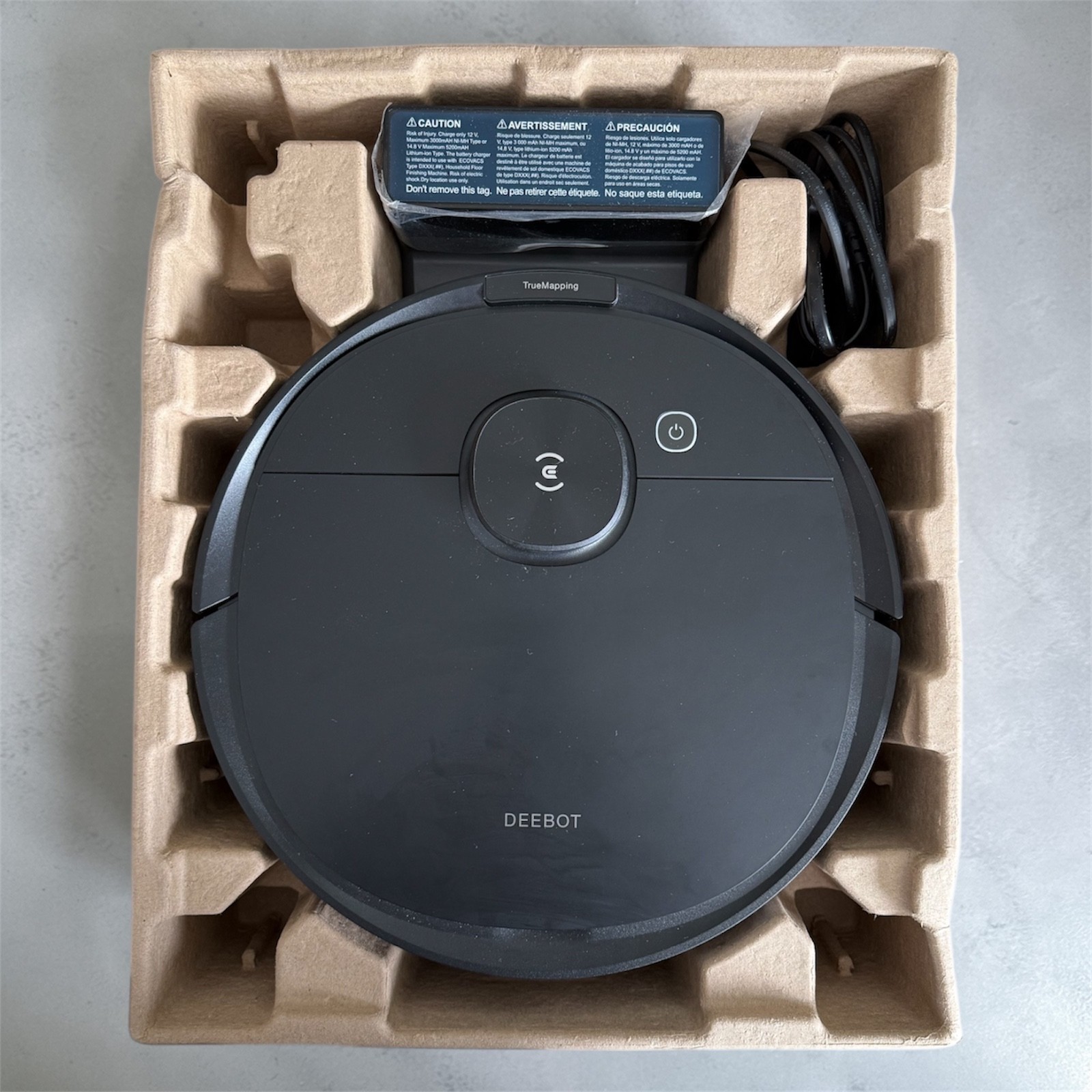Ecovacs Deebot Ozmo N8 Robot Vacuum Cleaner & Mop – Black
