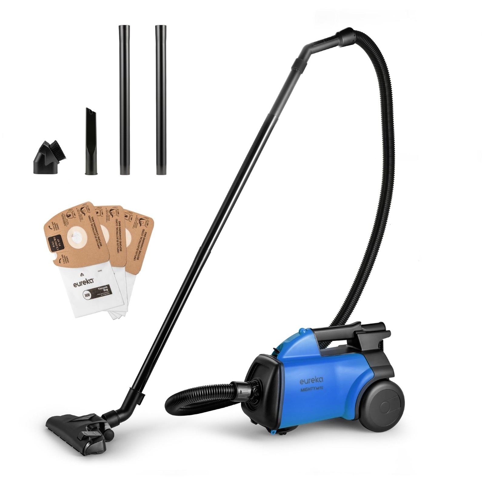Bagged Canister Vacuum Cleaner – Lightweight, Powerful Suction for Home & Pets,