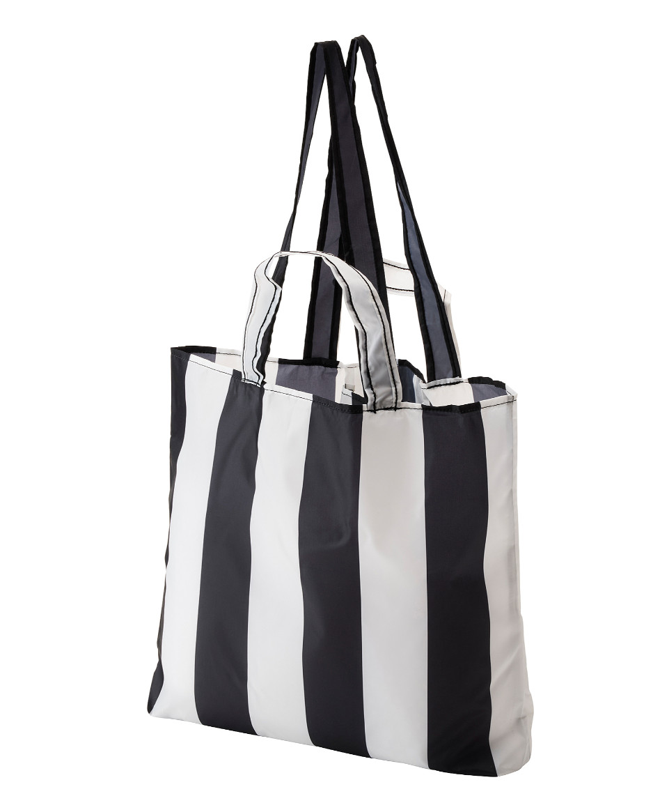 IKEA SKYNKE Carrier Bag, Travel, Striped Black White, 45×36 cm 17″x14″ Brand NEW