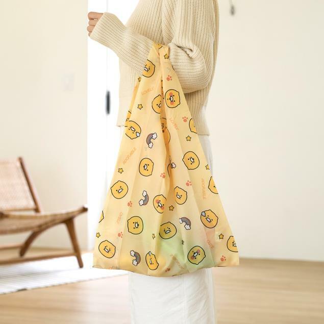 KAKAO FRIENDS CHOONSIK Folding Shopping Bags Resuable