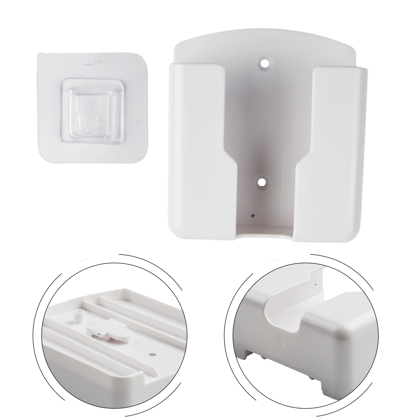 Universal-White Air-Conditioner Remote Control Holder Wall-Mounted Box Storage
