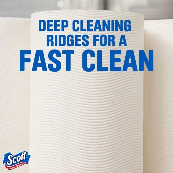 NEW Scott Paper Towels Bulk 24 Regular Rolls 12 Double Rolls White