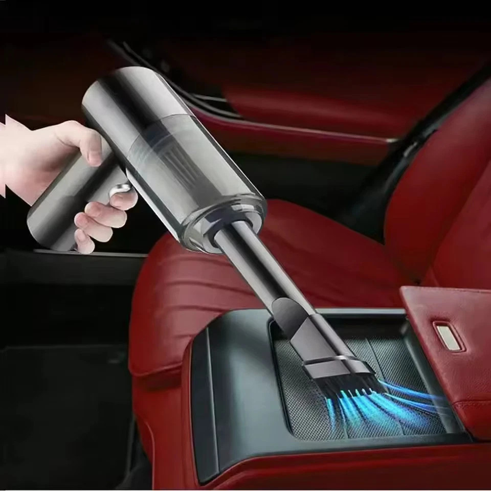 Cordless Mini Vacuum Cleaner Air Duster USB Rechargeable Handheld Blower