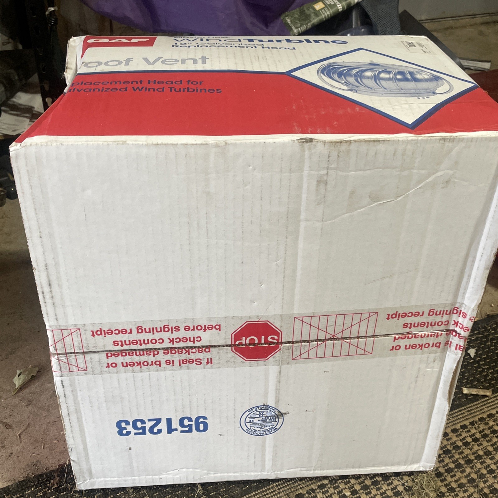 Master Flow GT12E 12″ Galvanized Externally Braced Replacement Turbine Head OB