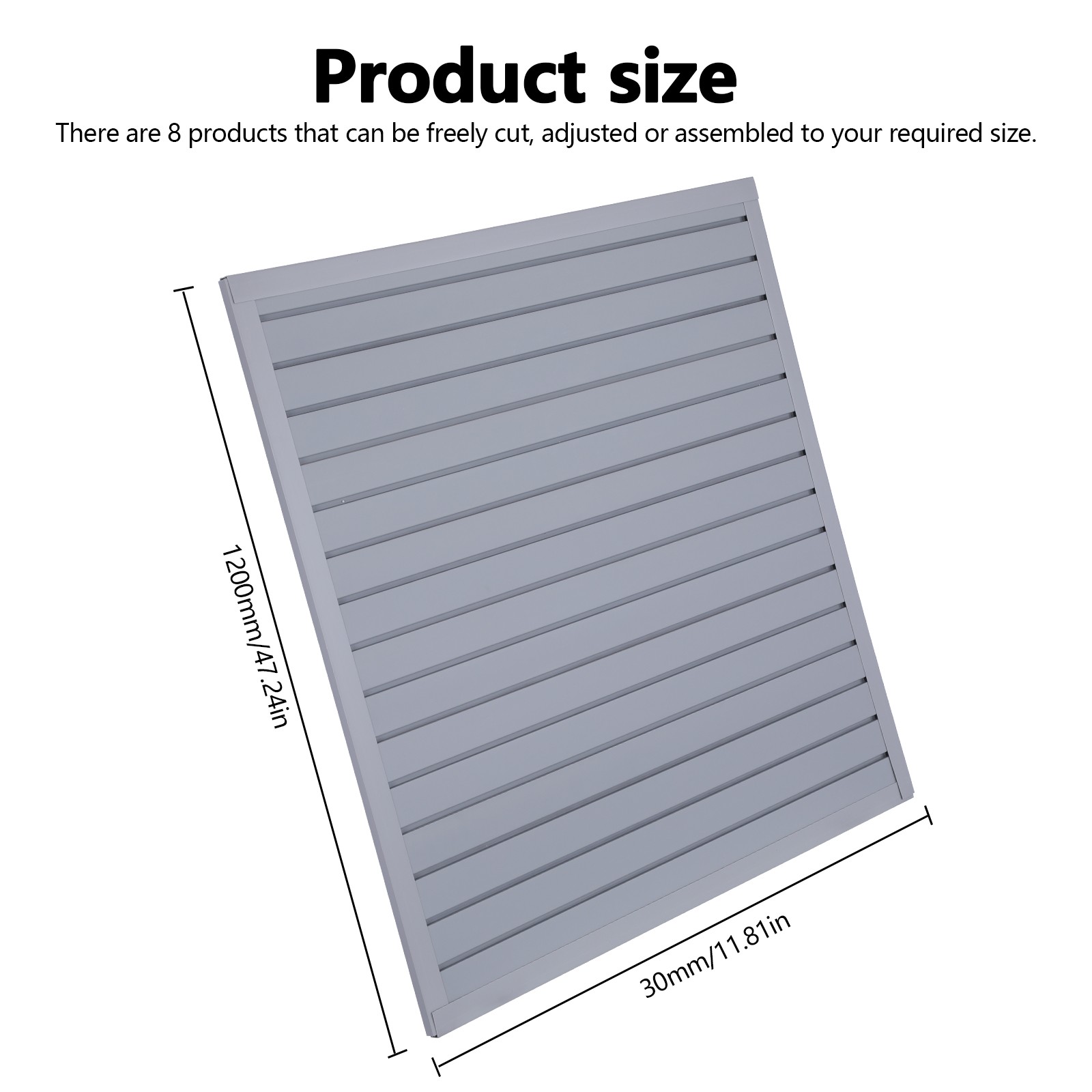 4×1 FT Wall Mounted PVC Wall Panel Grey Panels for Home