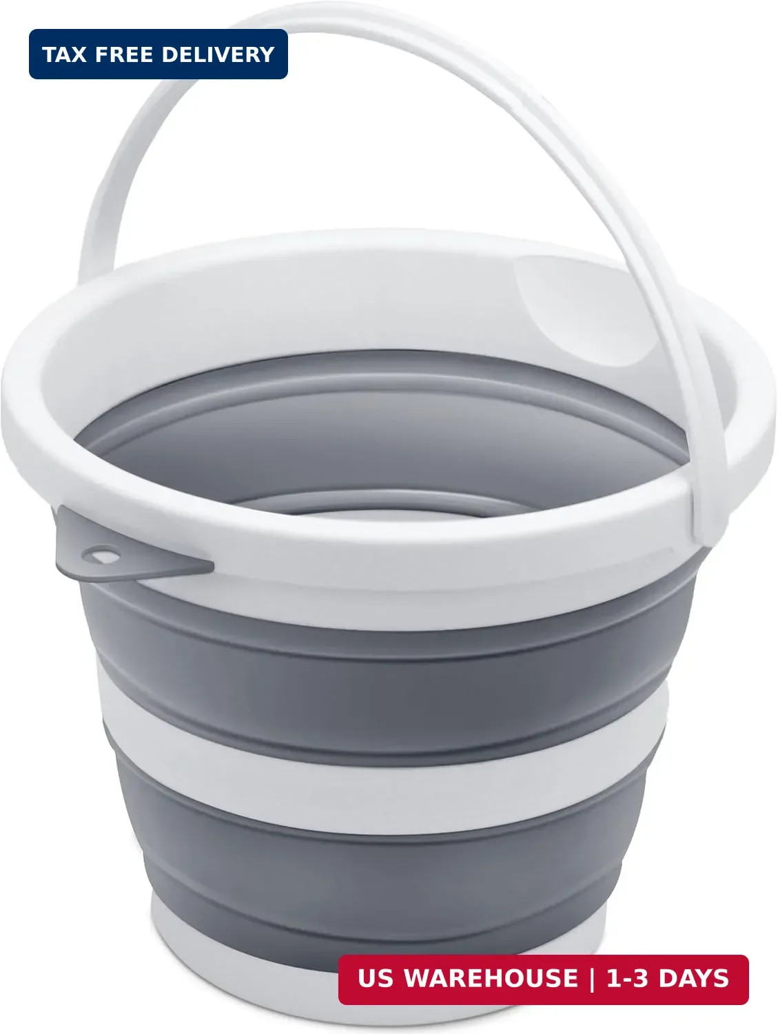 Small Collapsible Bucket 1.3 Gal/5L, BPA-Free – Space-Efficient, Portable Foldab