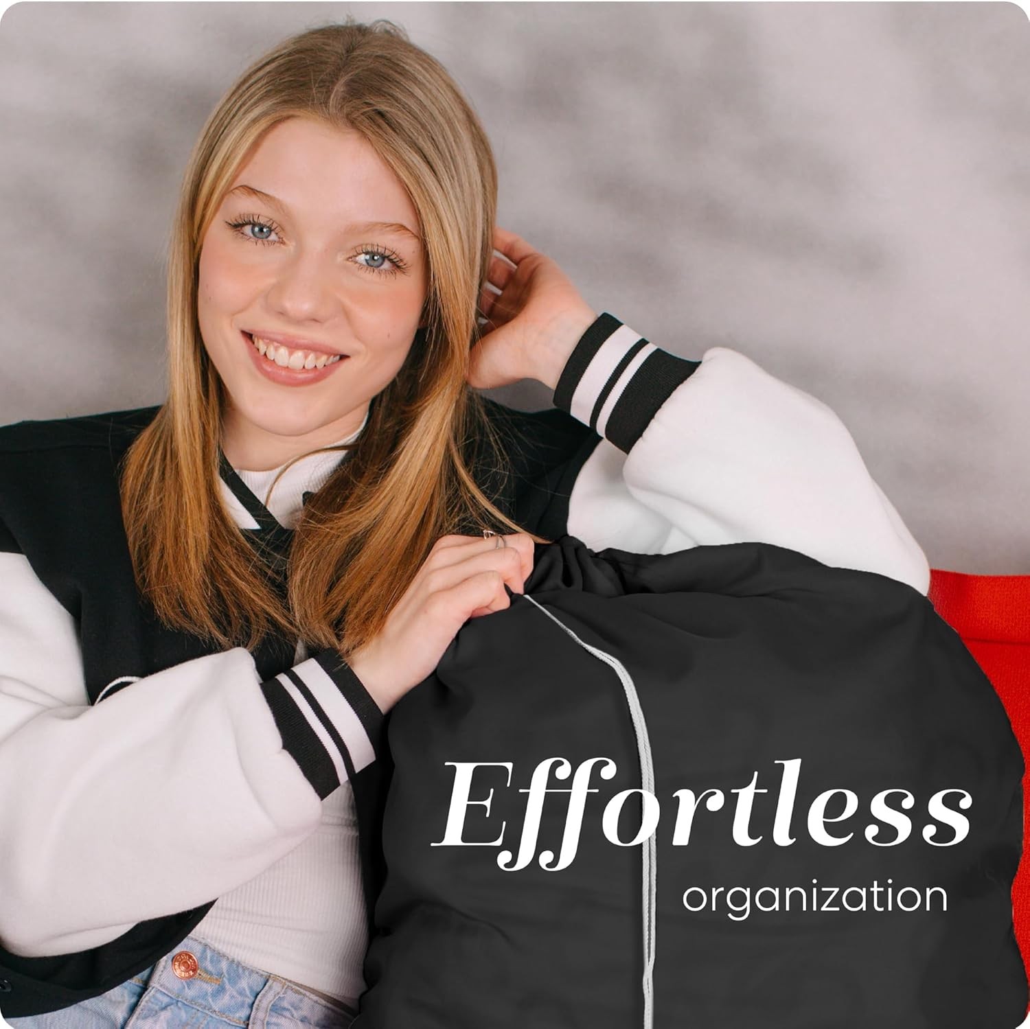 Extra Large Laundry Bags 2 Pack 30” X 40” Heavy Duty XL Organizer Bag Fit USA