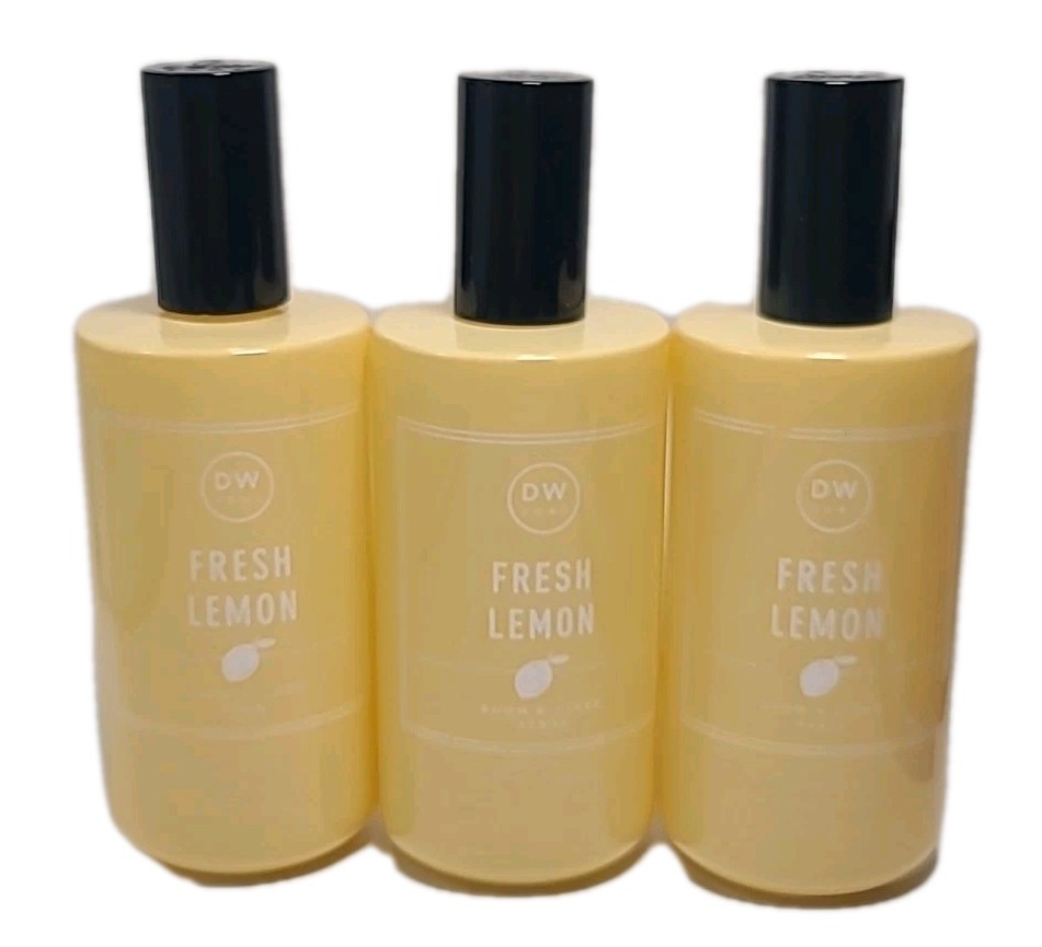( LOT OF 3 ) DW Home • FRESH LEMON 🍋 Room & Linen Spray 4.1 fl.oz X 3