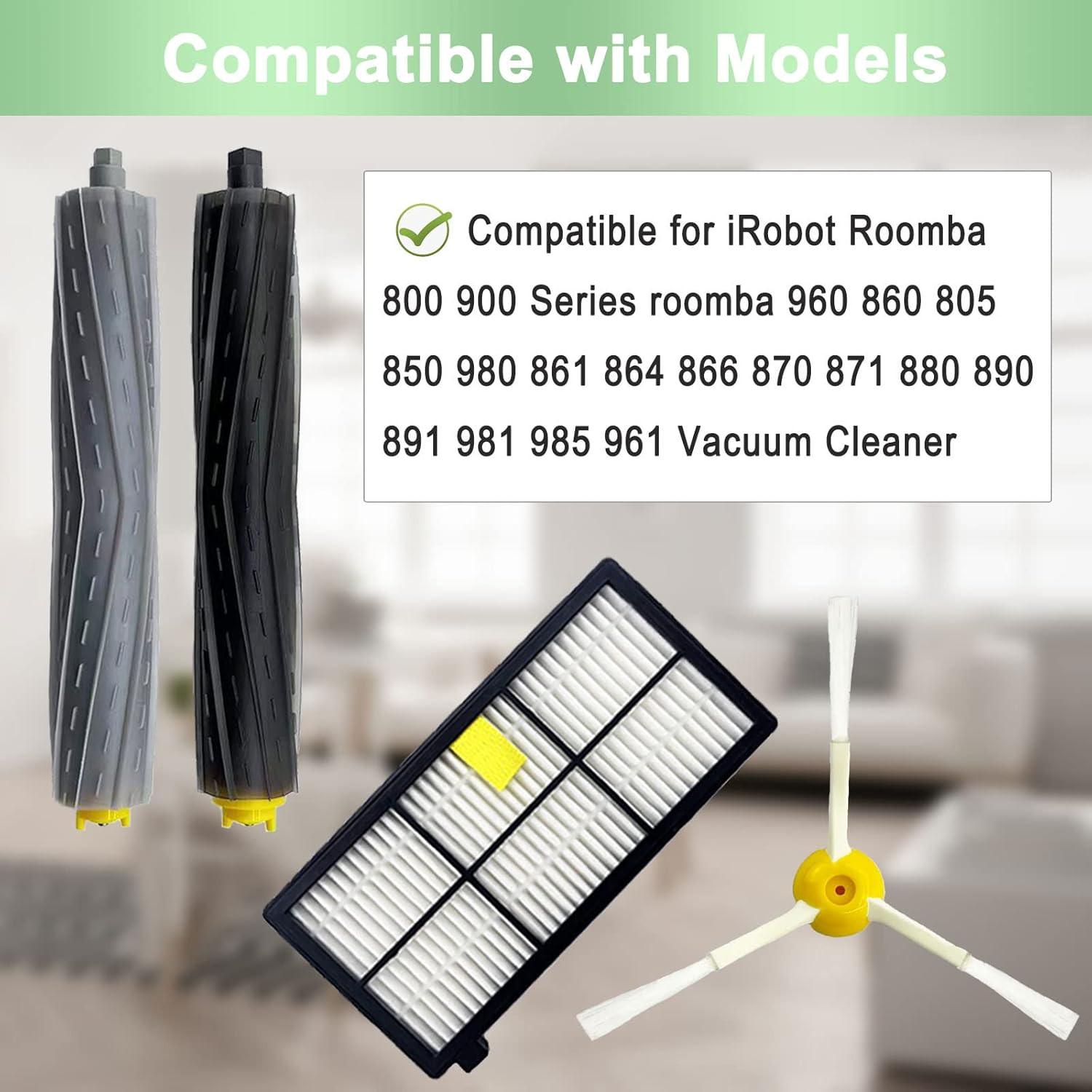 9 Pack Replacement Parts Compatible for Irobot Roomba 800 900 Series 960 860 805