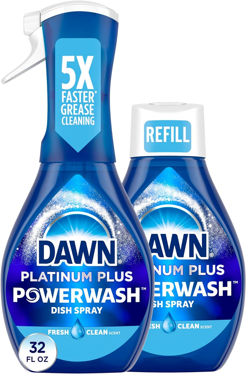 Powerwash Spray, Dish Soap, Dishwashing Liquid, Cleaning Supplies, Fresh, 1 Star