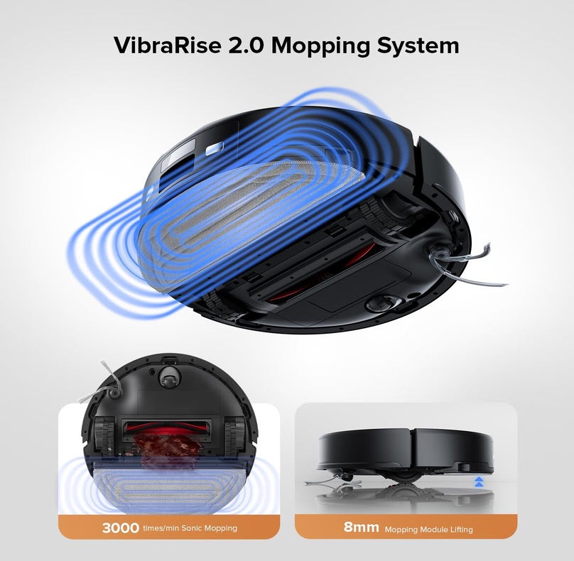 roborock Q10 S5+ Robot Vacuum and Mop 10000Pa Suction 70 Day Self Emptying Sonic