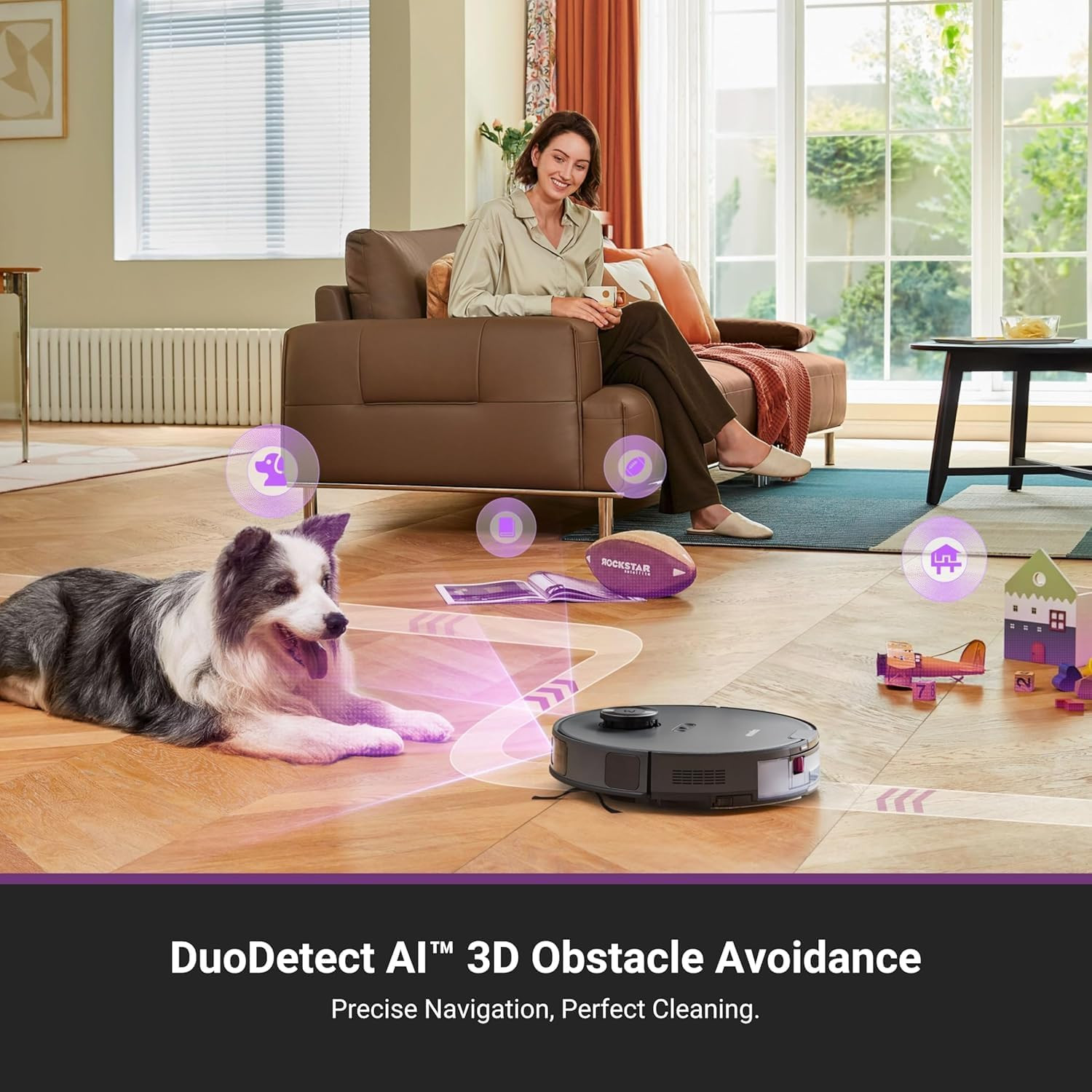 E20 plus Robot Vacuum and Mop Combo, Robot Vacuum Cleaner with Bagless Self Empt