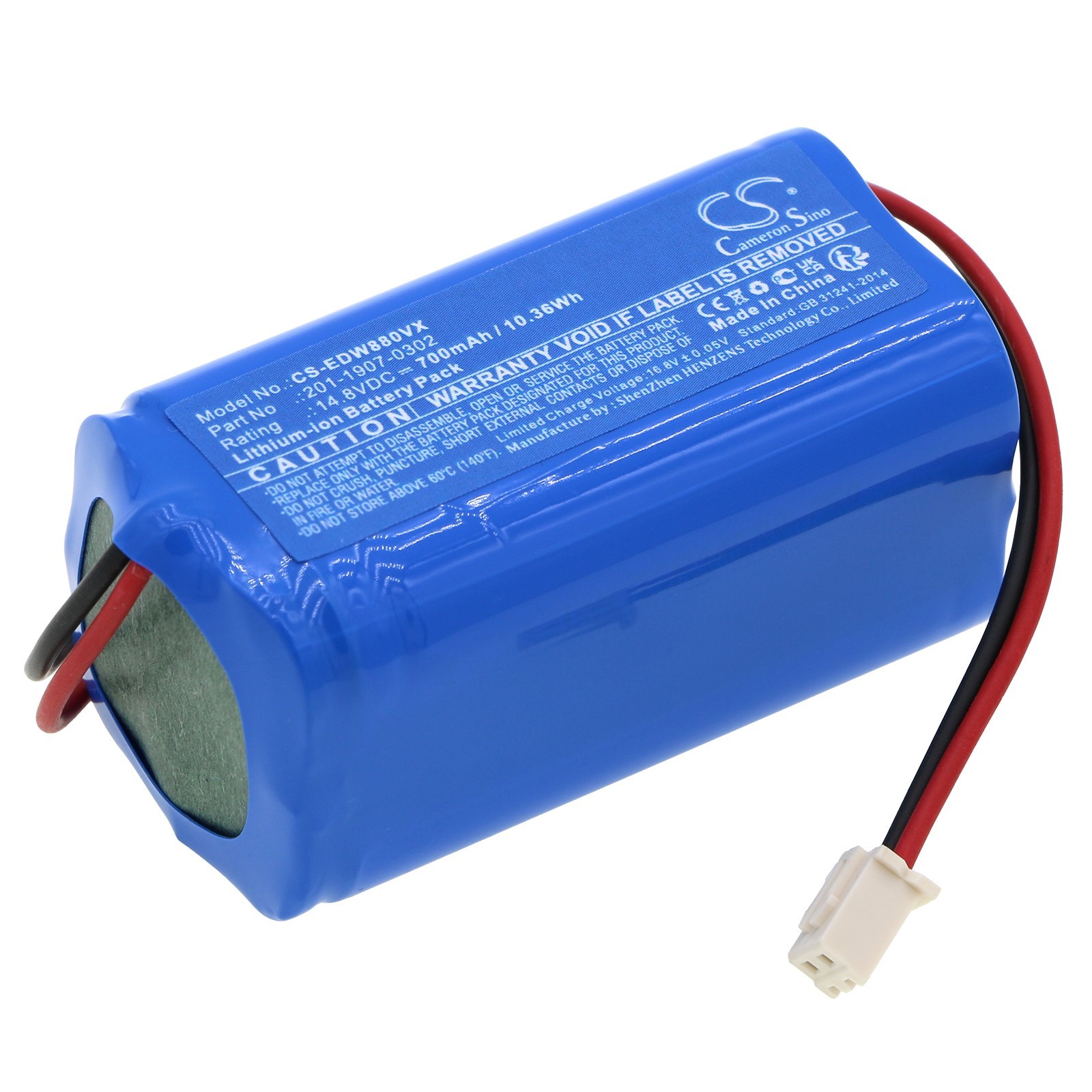 BATTERIE 700mAh 201-1907-0302 For Ecovacs W1 Pro W880 W980, Winbot 880 W1 W2