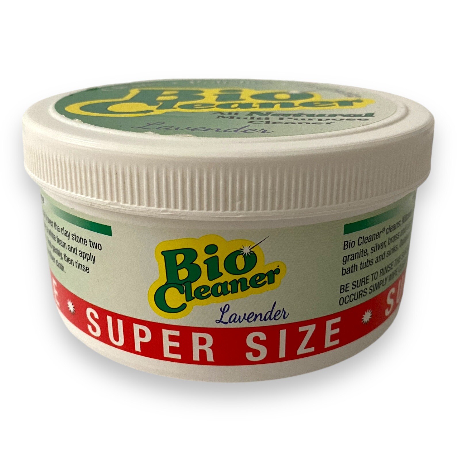 (2) Bio Cleaner Clay – Lavender + Eucalyptus 17.5 oz Super Size – No Sponge